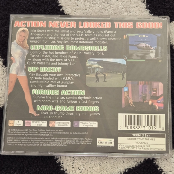 Pamela Anderson VIP Playstation 1 Black Label - Picture 2 of 4